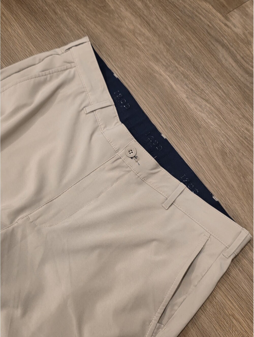 IZOD Golf Swing Flex Stretch Mens Pants 36x34 Stone Khaki Beige Flat Front